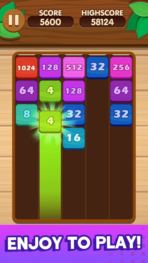 Puzzle game to earn money - Number Merge 2248