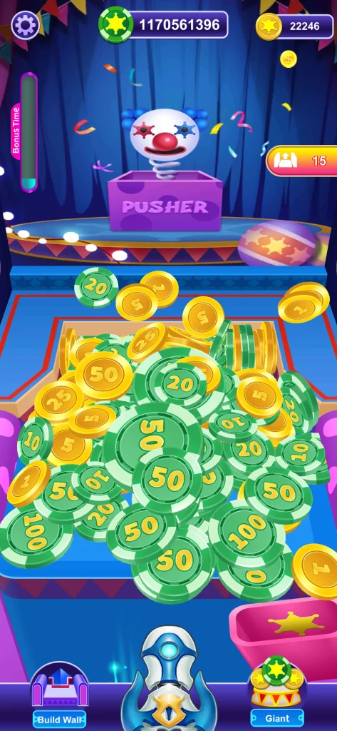 Lucky Coins: Pusher game