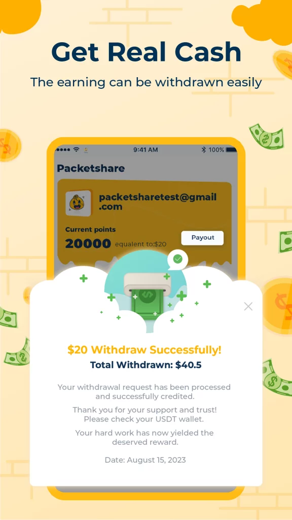 Packetshare – Passive Income
