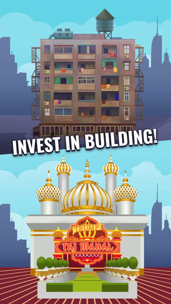 Trump's Empire: Idle game app