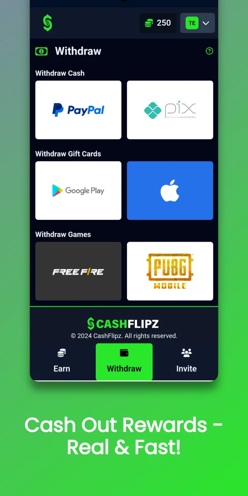 CashFlipz: Earn Cash & More app