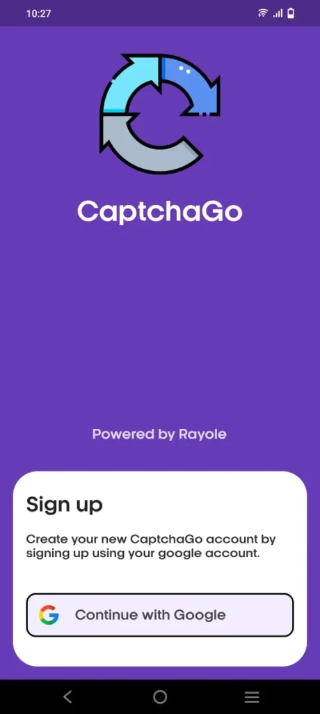 CaptchaGo app