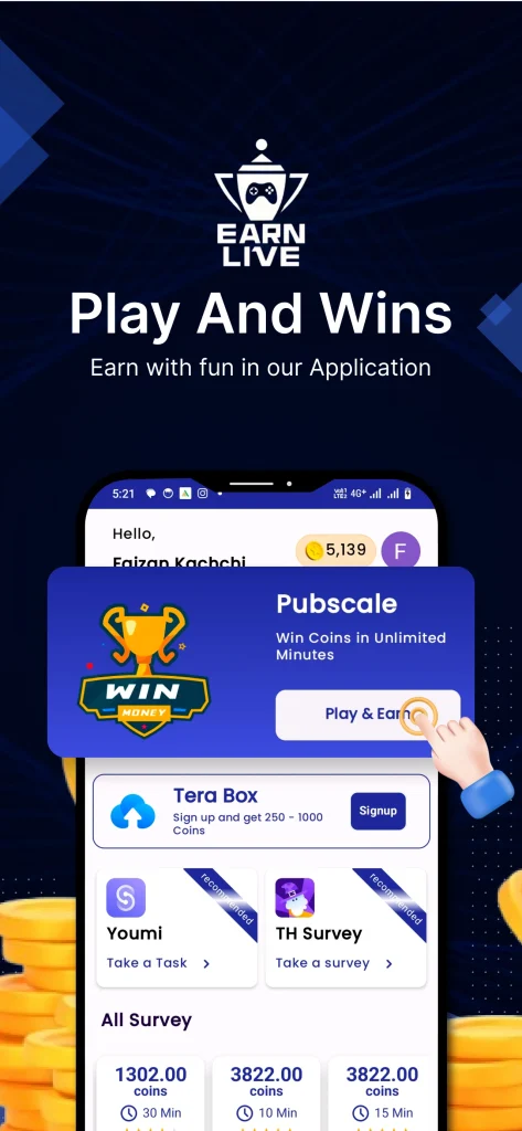 Download Earn Live – Play & Win Rewards