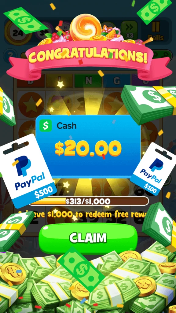 Sweet Bingo: Real Cash Out app