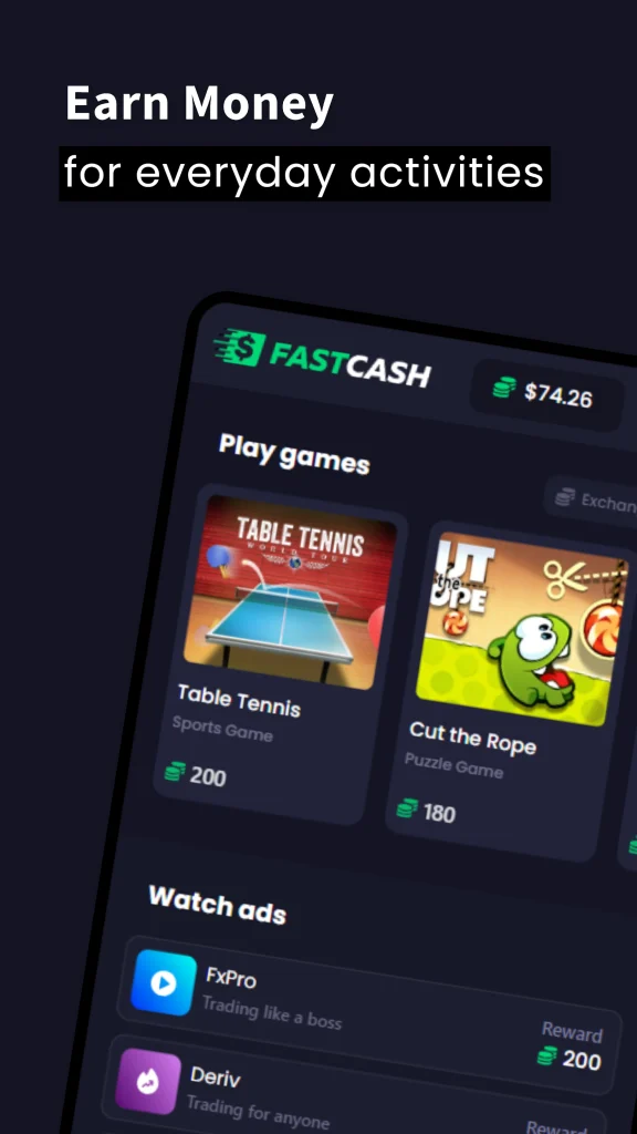 Download Fastcash – Earn Cash & Rewards