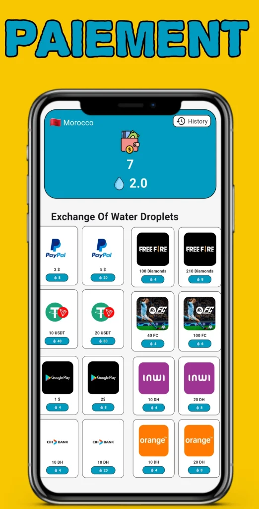 Gift Water app