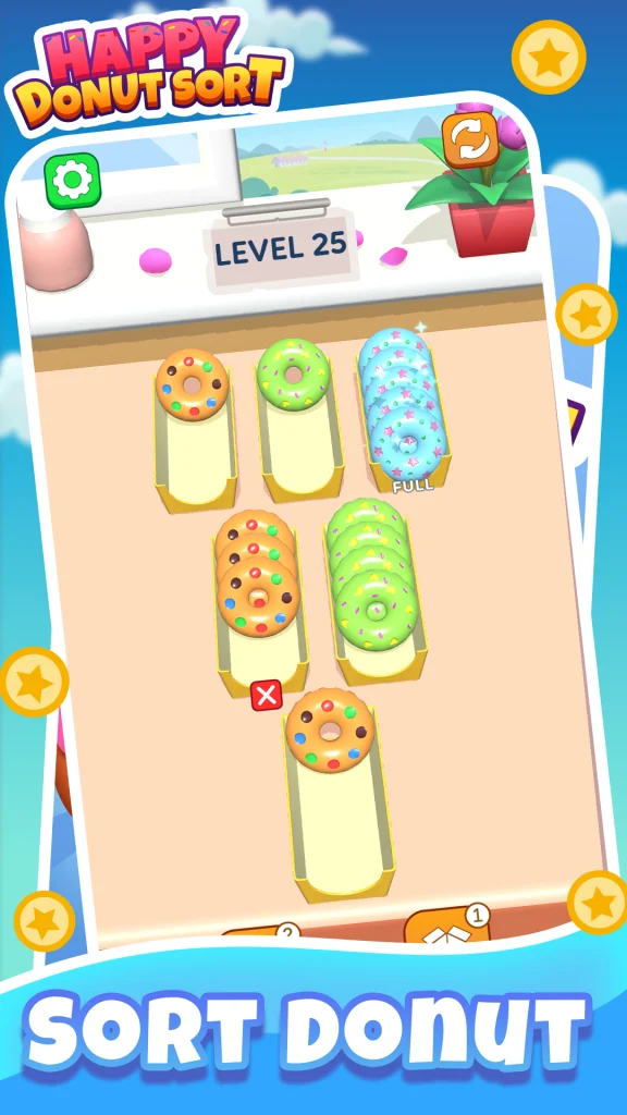 Happy Donut Sort app