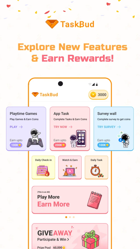 Download TaskBud - Earn Cash & Rewards