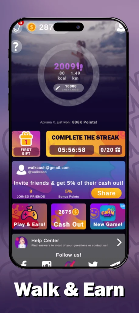 Download CashWalk - Walk Work Earn Cash