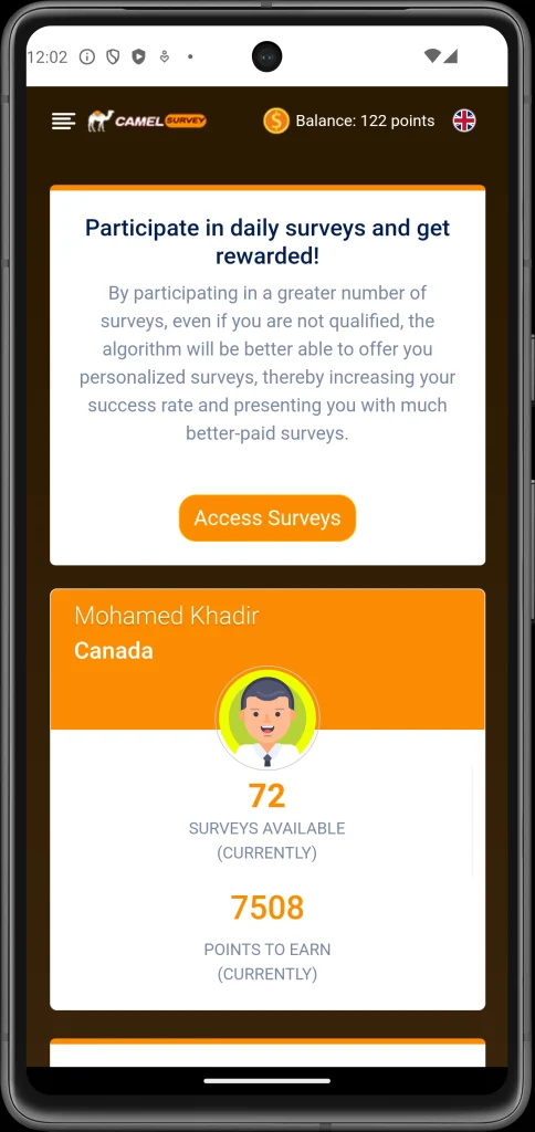 Camel Survey app