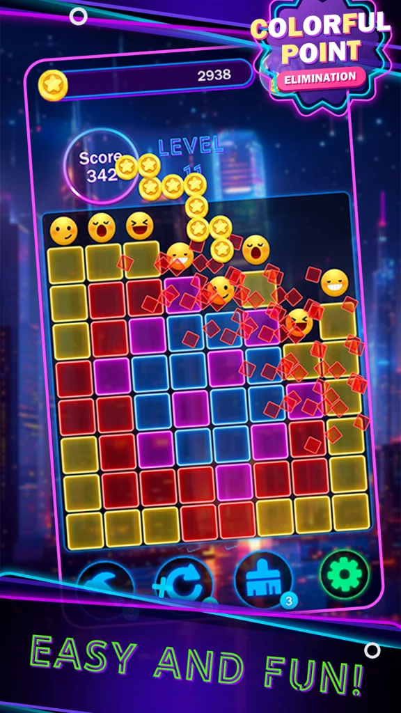 Colorful Point Elimination app