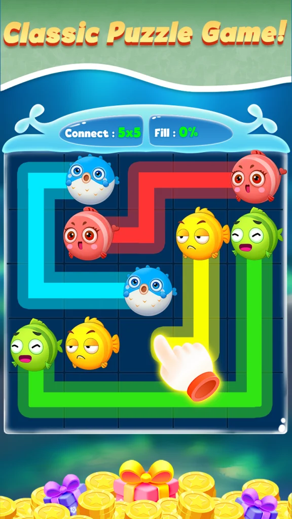 Download Connect Fish - Color Line Game