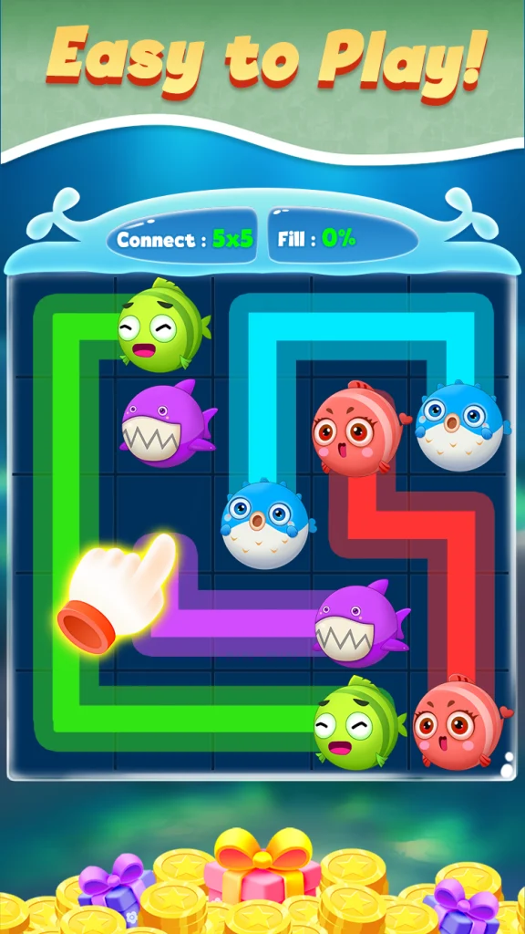 Connect Fish - Color Line Game app