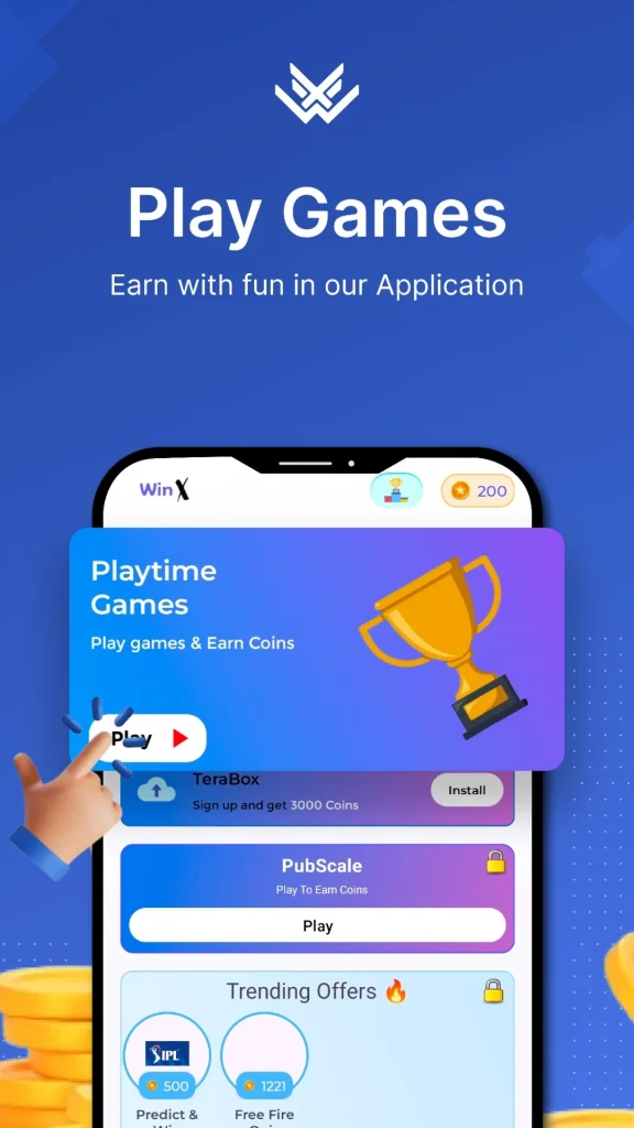 WinX - Play Games & Win Cash app