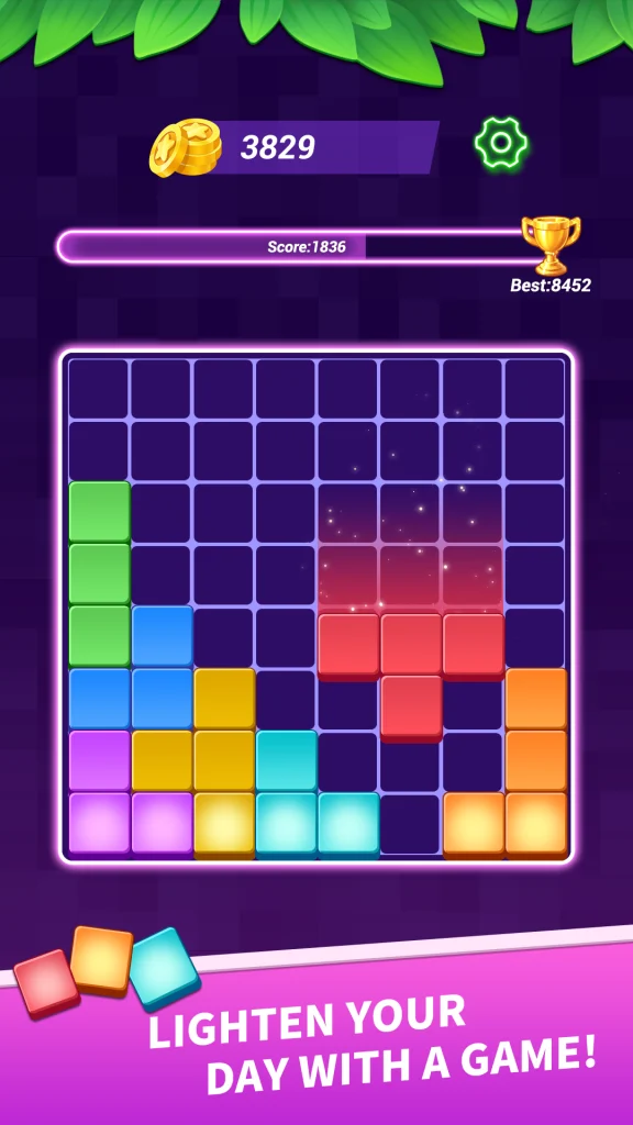 Download Neon Grid Blocks