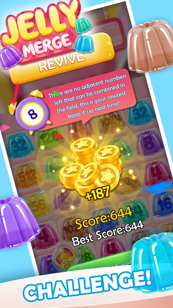 Jelly Merge 2048 app