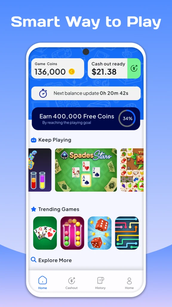 Download BESTPLAY Play to earn & donate